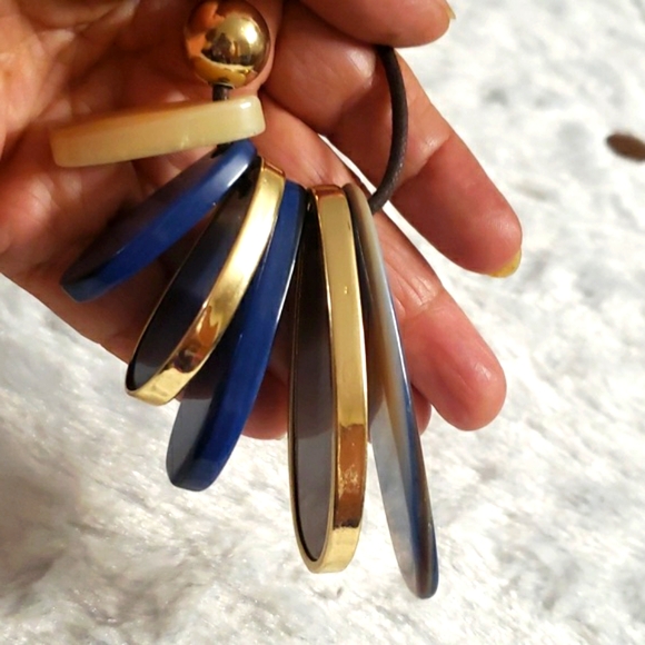 Beautiful Design, Colorful Hanging From a Leather Thread. Women's Necklace - Picture 7 of 12